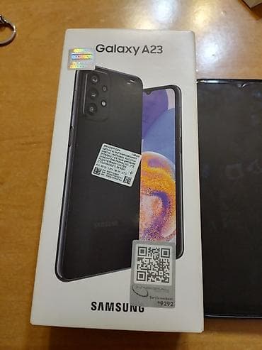 ucuz telifonlar: Samsung Galaxy A23, 128 GB, rəng - Qara, Zəmanət — 2