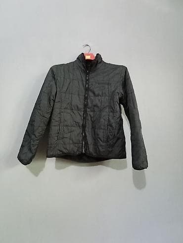 polis geyim: Qadın/Kişi üçün qara qışlıq jaket - Rəng: qara - Model: sadə, minimal — 1