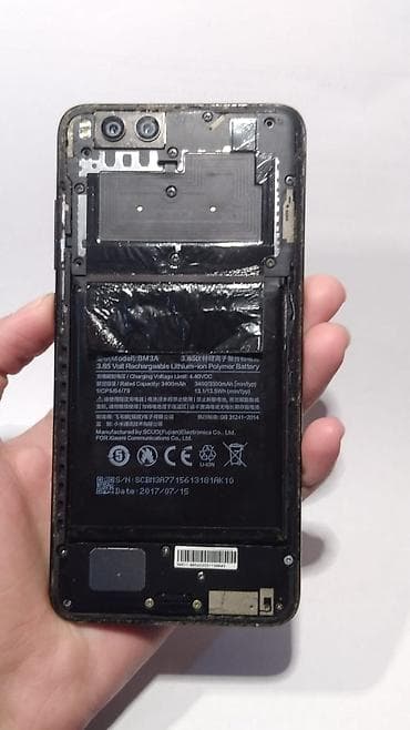 pc hisseleri: Xiaomi Mi Note 3, 64 GB, rəng - Mavi, 
 Qırıq, Sensor, Barmaq izi — 6