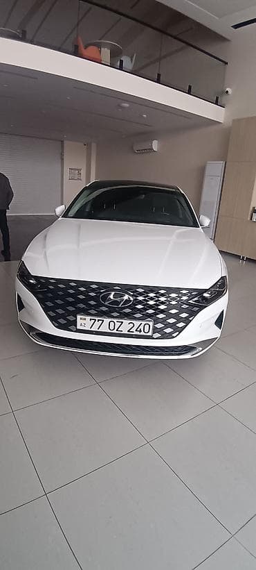 inci aku: Hyundai Grandeur – ağ rəng, sedan, R19 ikirəngli yüngül lehimli — 10
