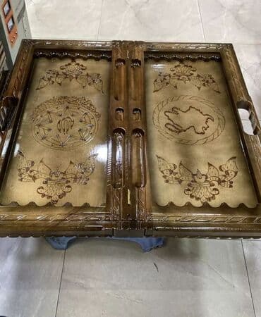 Nərdlər: Nərd Nerd Nərd Nerd taxta Qoz agacindan hazirlanmis əl isi olan — 10