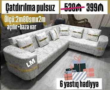 Künc divan, Açılan, Bazalı, Şəhərdaxili pulsuz çatdırılma