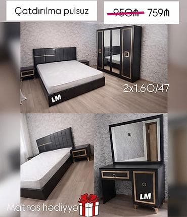 ikinci el metbext: İkinəfərlik çarpayı, Dolab, Yeni — 1