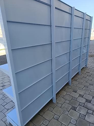 Mağaza avadanlığı: Çox az işlənib. Yeni kimidir. Bir dəstin hündürlüyü 2.1 m, eni isə 0.9 — 5