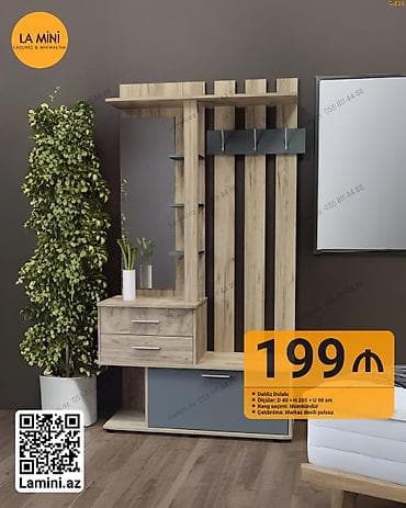 LA MINI – Daxiləz Dolabı / Dəhliz üçün kombinə edilmiş askılıq və şkaf