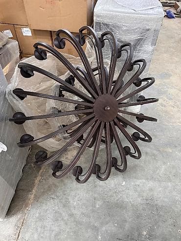 gul dekoru: Çılçıraq, 10 və daha çox lampa, Metal — 3