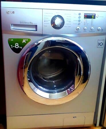 regular paltaryuyan qiymeti: Paltaryuyan maşın LG, 8 kq, İşlənmiş, Avtomat, Ödənişli çatdırılma — 2