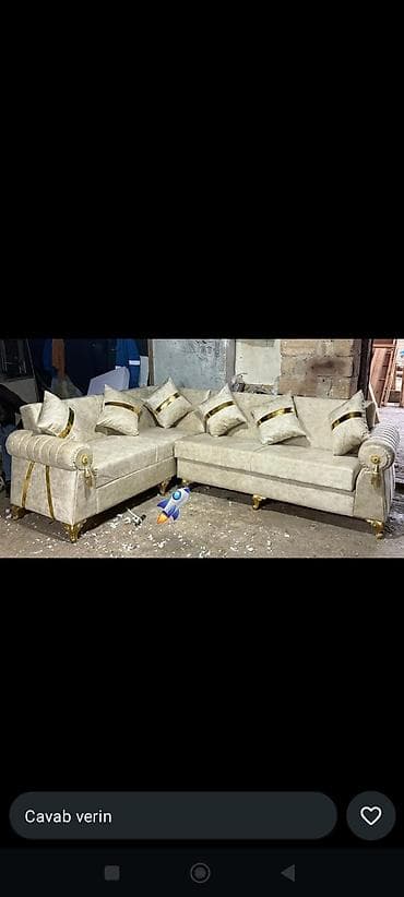 Künc divan, Açılmayan, Vеlur parça