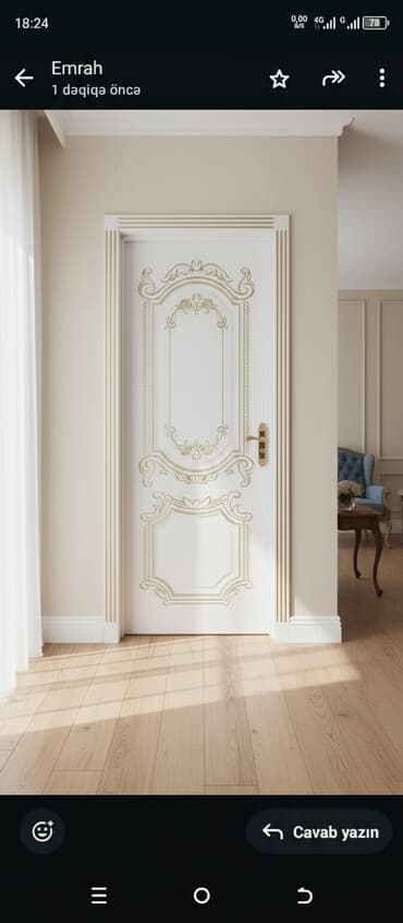 kilidlər: Yeni Otaq qapısı 90x205 sm Çərçivə ilə, Rayonlara çatdırılma, Pulsuz çatdırılma — 1