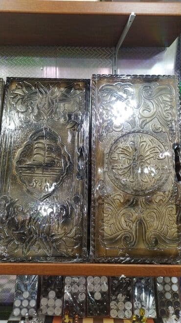 ваза напольная стеклянная высокая без узора: Taxta nərd lövhələri – əl işləri - Material: tam taxta (üzəri — 3