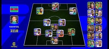 kamera arenda: EFootball hesabı – güclü Dream Team heyəti - Kollektiv güc: 3110 - — 1