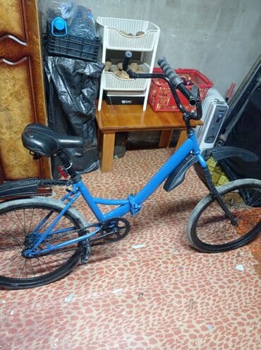 velosiped ucun isiqlar: Şəhər tipli velosiped - Rəng: mavi gövdə, qara komponentlər - Aşağı — 2