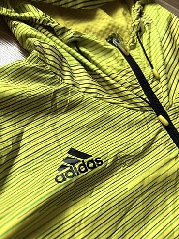 pencek: Adidas kişi/qadın üçün yüngül qaçış/küləkkeçirməz jaket - Rəng: neon — 3