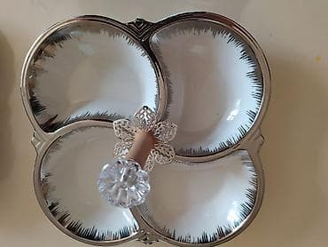 ağ sement: Nahar dəsti, rəng - Ağ, Farfor — 4