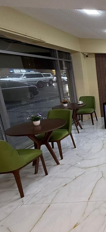 mini soyudu: Kafe üçün avadanlıq dəsti Tərkib: - 2 ədəd yuvarlaq taxta masa – — 1