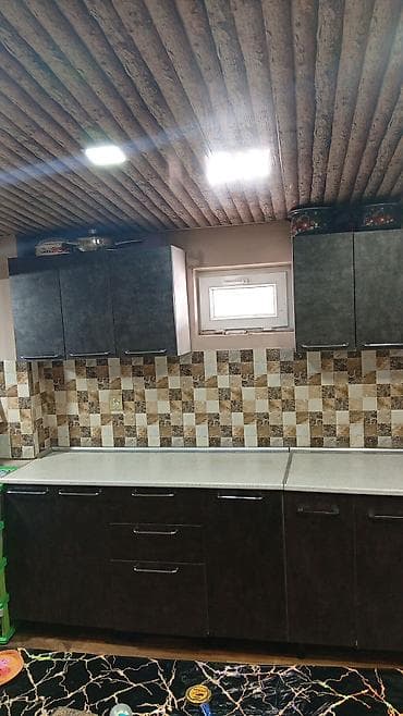 Mətbəx mebeli dəsti - Üst və alt modullar: tünd qrafit rəngli — 2