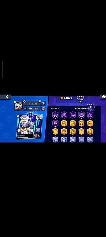 Digər oyun və konsollar: Brawl stars hesabı satılır 81 karakter 6 prestij 42 min kupa qiyməti — 1