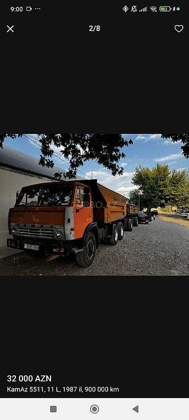 maşın üçün kamera: KamAZ 5511 samosval + qoşqu - Mühərrik: 11 L dizel - Buraxılış ili — 1