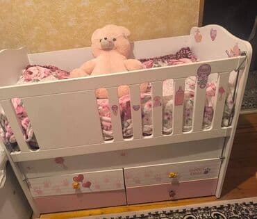 uşaq matras: Qız üçün, İşlənmiş, Beşik, Matras ilə — 1