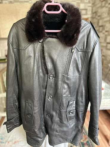 sederek paltolar: Kişi üçün dəri palto - Material: təbii dəri, iç hissə isti — 2