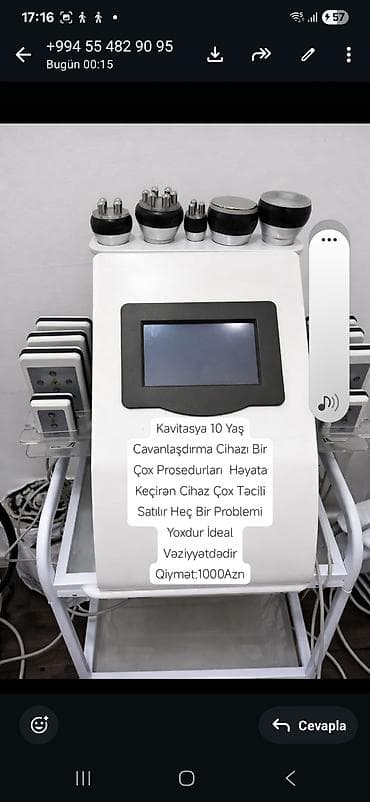 Gözəllik salonu üçün avadanlıq paketi 1) Kavitasiya və cavanlaşdırma