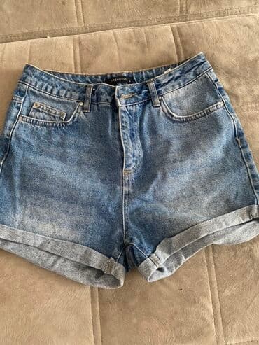 Şort, Trendyolmilla, S, rəng - Göy