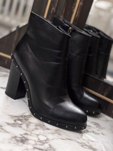 qadın çəkmə: Ölçü: 39, rəng - Qara, Yeni — 2