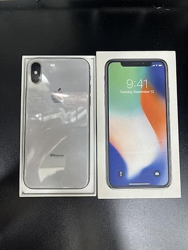 IPhone X, 64 GB, Gümüşü