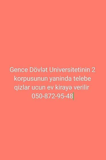 ev gence: Gəncə Dövlət Universitetinin 2-ci korpusuna yaxın ərazidə tələbə — 1