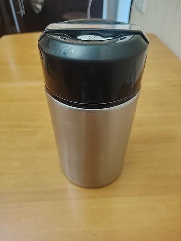 qara sam: Rəng - Qara, Yəmək üçün termos, Paslanmayan polad — 1