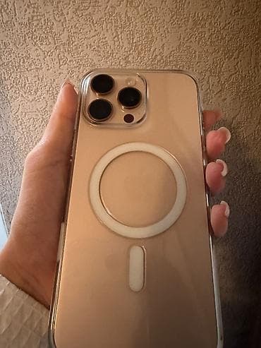 iphone 1w: IPhone 16 Pro Max, 256 GB, Desert Titanium, Barmaq izi, Face ID — 3