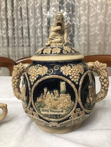 uşaq üçün yemək qab dəsti: Şərbət dəsti, Almaniya(QDR istehsalı), keramika, təzə — 2