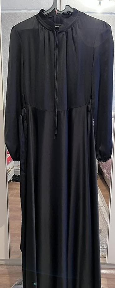 ikinci el don: Qara maxi don - Rəng: tam qara - Uzunluq: ayaqboyu/maxi - Model — 1