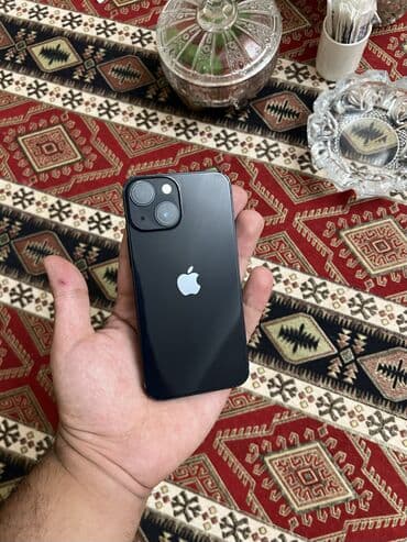 iphone 13 mini ikinci el: IPhone 13 mini, 128 GB, Black Titanium, Face ID, Simsiz şarj, Zəmanət — 1