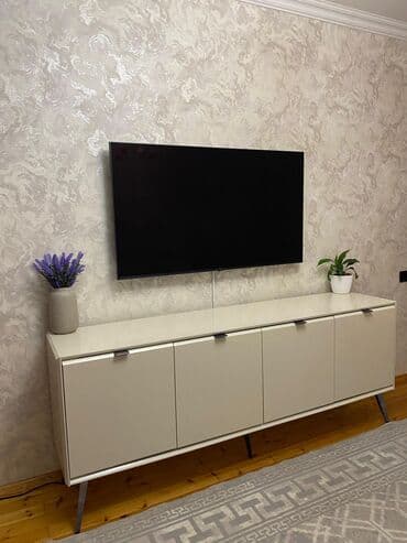 Другая мебель: Б/у, Прямой ТВ стенд, С полками, Ламинат — 6