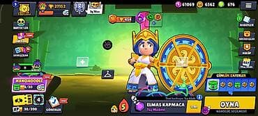 Brawl Stars hesabı-27k kupa 91 karkter 676 elmas pay nadir skinlər və — 3