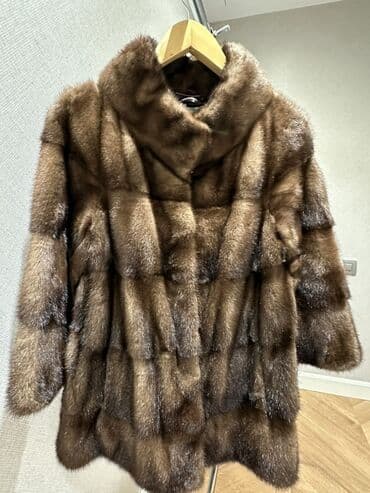 женские атласные длинные перчатки: Kürk, S, rəng - Qəhvəyi — 1