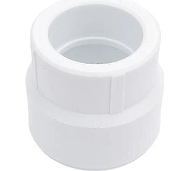 PVC boru reduksiyonu (adapter) - Material: Ağ rəngli PVC plastik - — 1