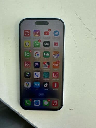 id: IPhone 15, 128 ГБ, Blue Titanium, Отпечаток пальца, Face ID — 1