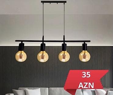 sehne isiqlari: Çılçıraq, 3 lampa, Metal — 2