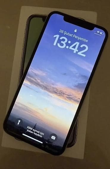 IPhone X, 256 GB, Gümüşü, Simsiz şarj lalafo.az -da IPhone X, 256 GB, Gümüşü, Simsiz şarj