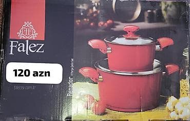 Qazan, rəng - Qırmızı, Paslanmayan polad, Türkiyə