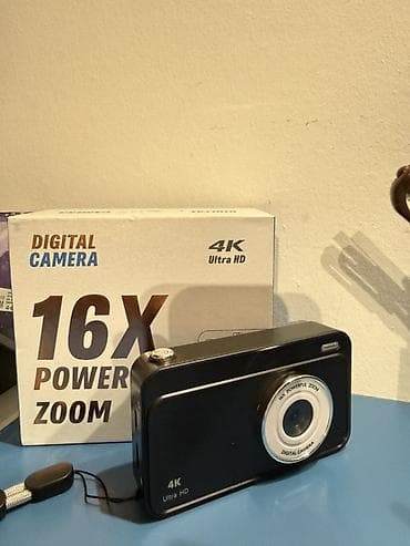 Rəqəmsal Kamera – 4K Ultra HD, 64MP, 16X Power Zoom Xüsusiyyətlər: -