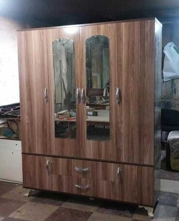 бу кровати: Yeni, Açılan, 4 qapılı Düz dolab, Qarderob, paltar dolabı, Azərbaycan — 4