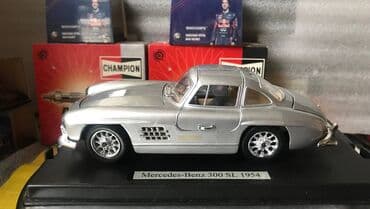 metbex tavan modelleri: Коллекционная модель Mercedes-Benz 300SL Coupe W198 Silver 1954 — 6