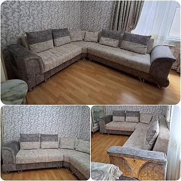 Ev üçün mebel: Künc divan satilir 600 azn.Hem acilir +hem bazalidir.Unvan — 1