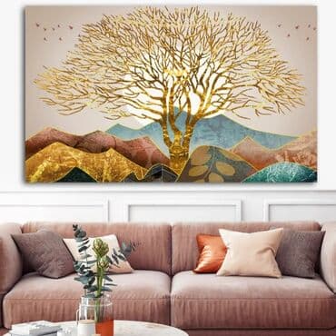 menzere sekiller: Mənzərə. Tək tablo. Ölçü istəyə görə dəyişə bilər. Təbii kətan — 7