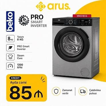 display port: Paltaryuyan maşın Beko, 8 kq, Avtomat, Qurutmasız, Kredit var — 1