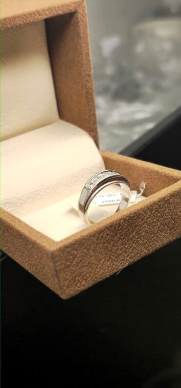 toy uzukleri: Обручальные, Кольцо, Белое золото, 750 проба, Бриллиант, 0.26-0.50 карат — 3