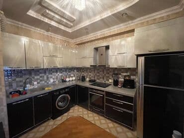 parça dolap: Müasir üslubda L formalı mətbəx mebel dəsti, mətbəx sahəsinin effektiv — 2